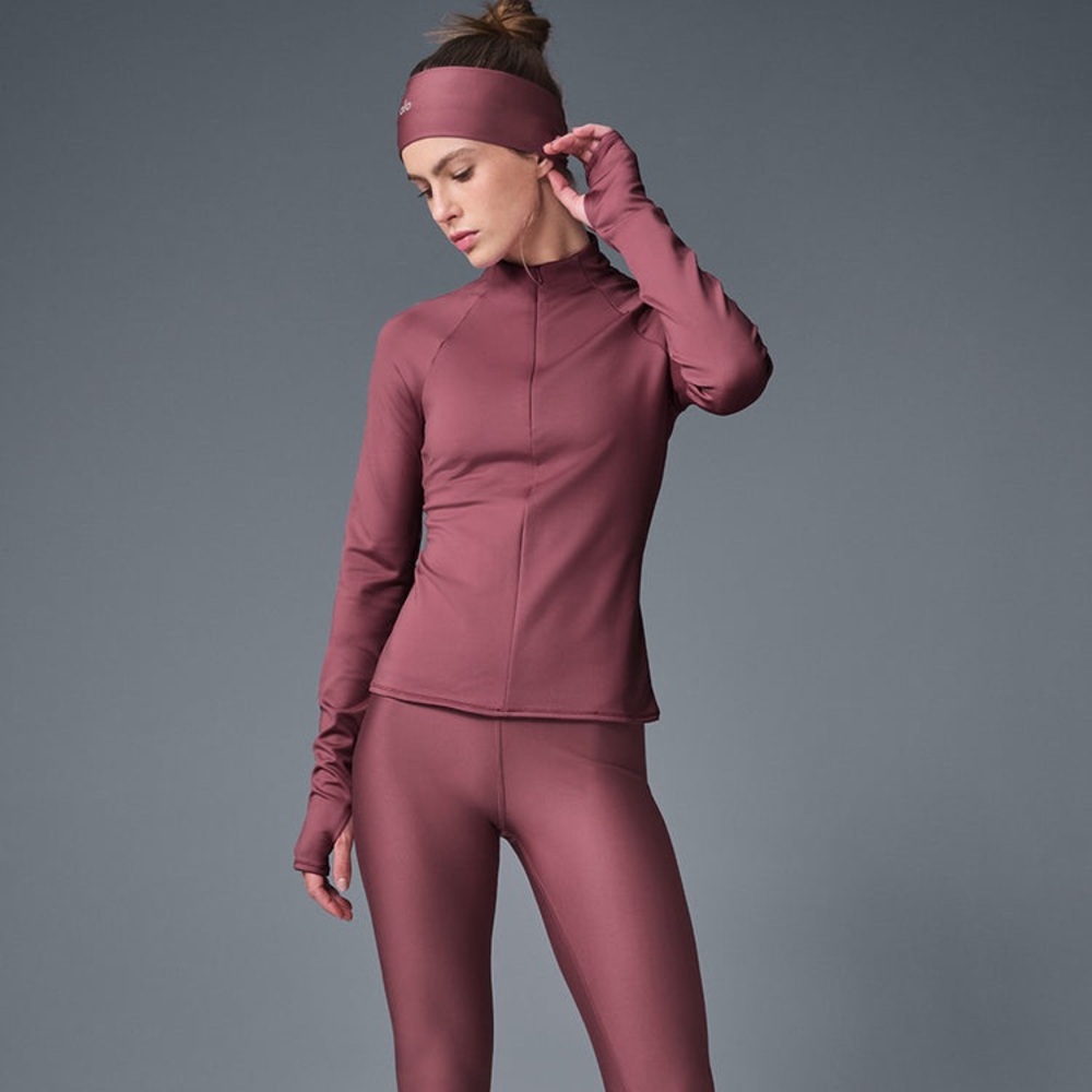 Alo Yoga Airlift Winter Warm 1/4 Zip Long Sleeve NWT